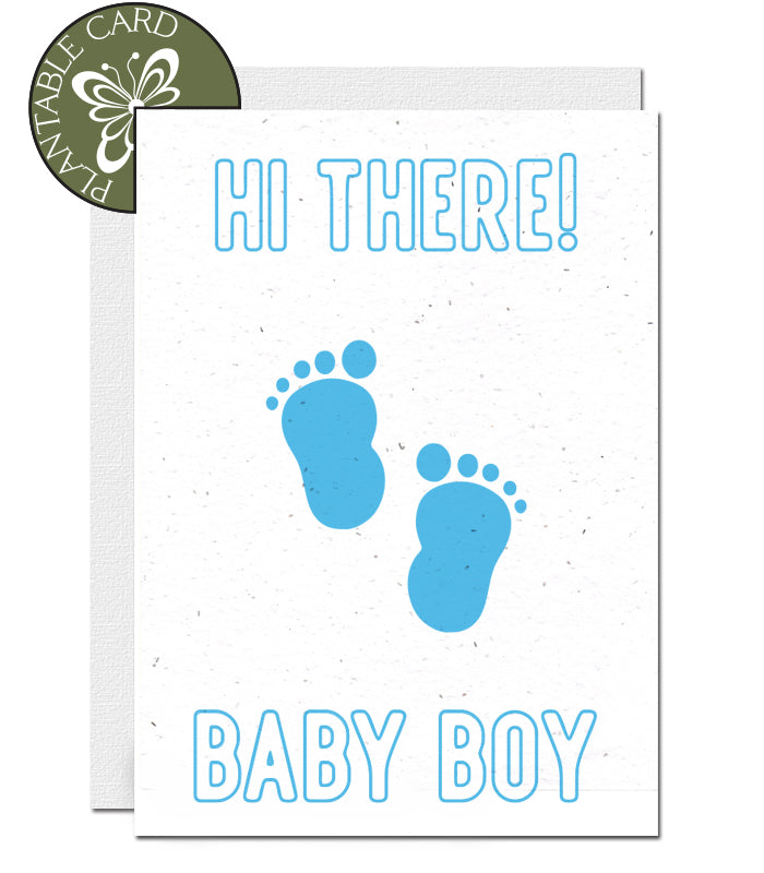 ecofriendly baby boy card