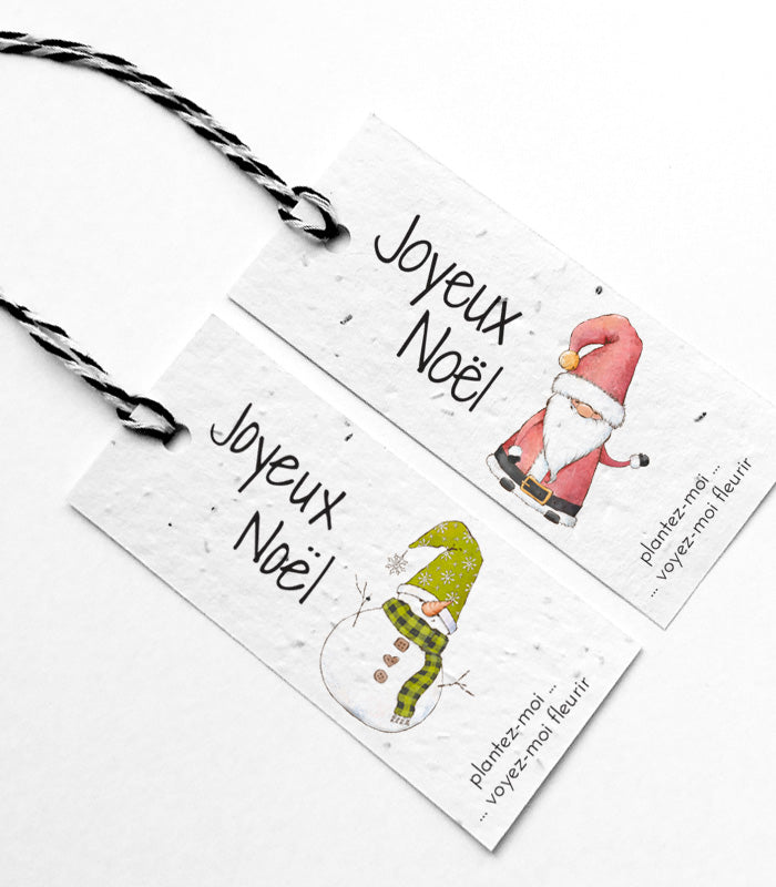 seed paper gift tags
