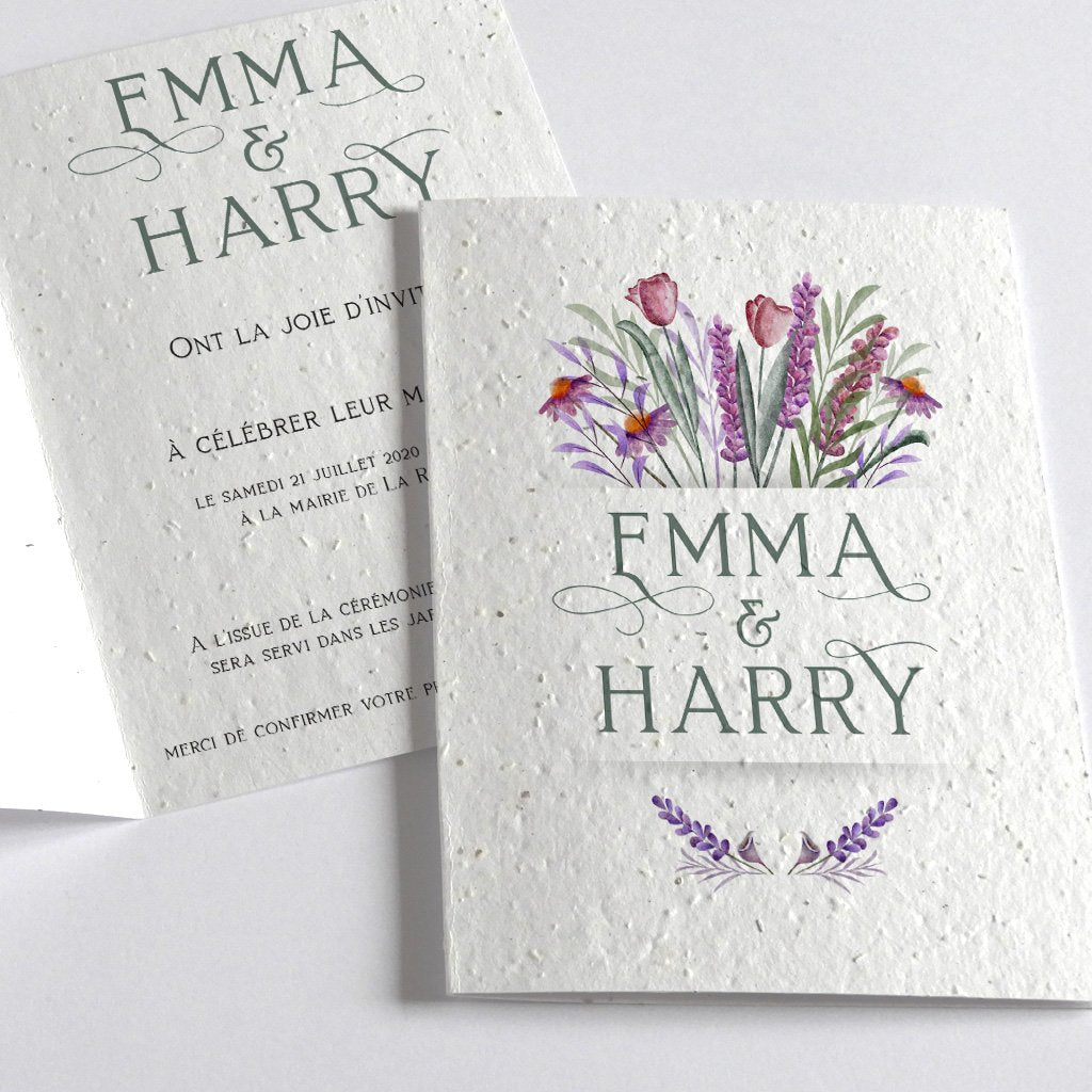 Faire-Part de Mariage à Planter