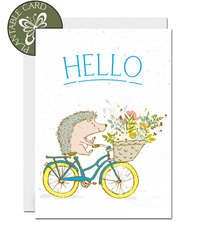 eco-friendly card hello