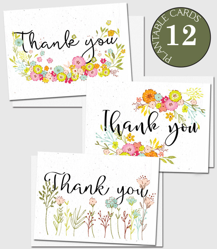 plantable thank you cards