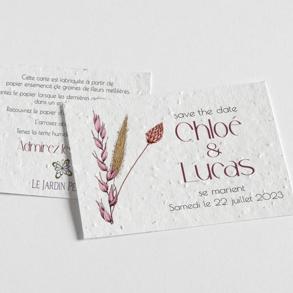 Save the Date à planter