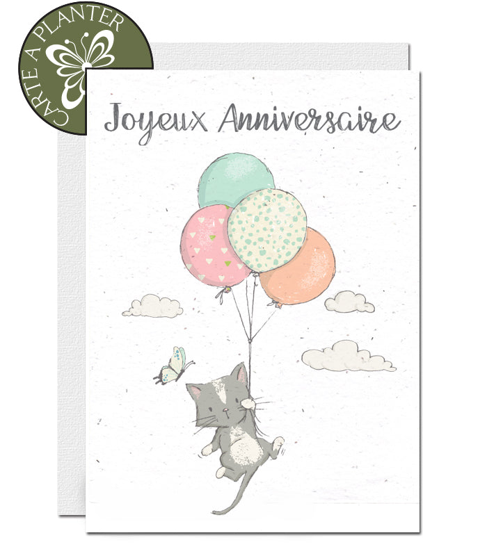 Carte à planter anniversaire
