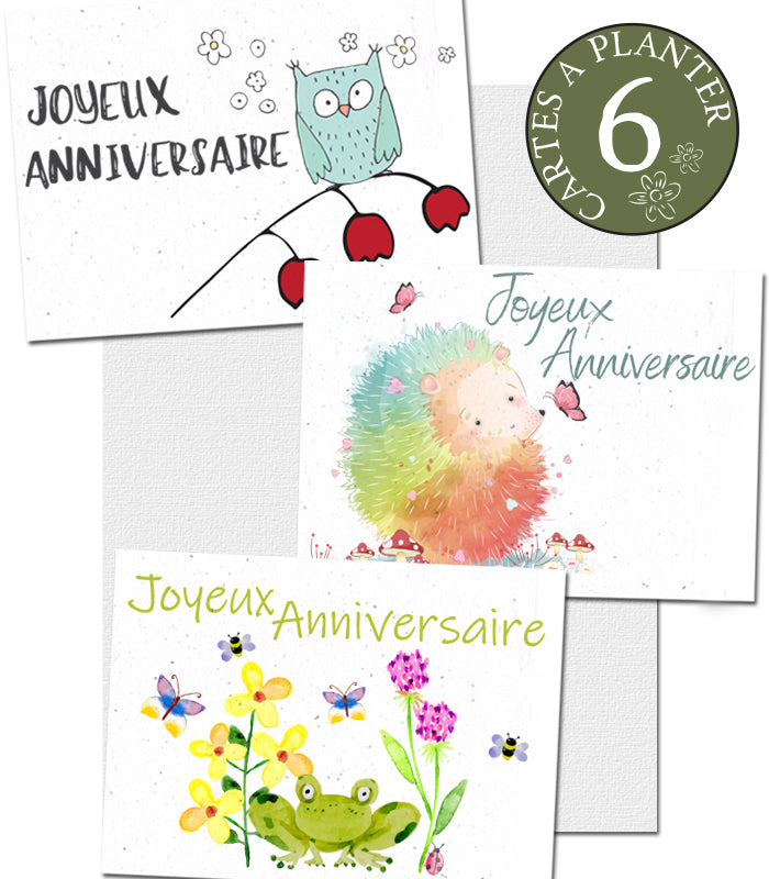 Carte à Planter 60 ans  carte d'anniversaire écoresponsable - Le Jardin  Perdu