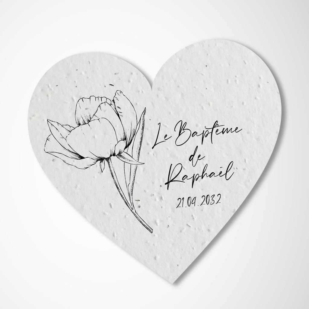 Cadeau invité baptême écoresponsable