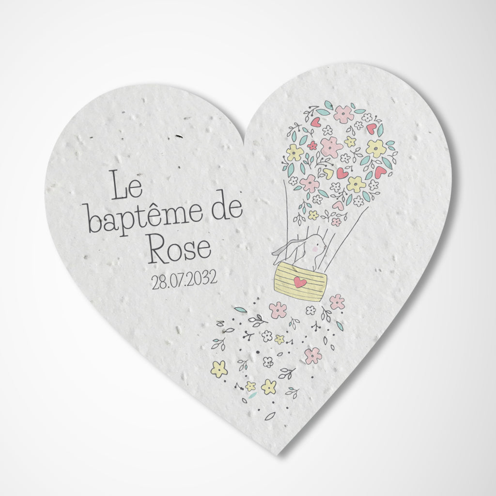 Cadeau invité baptême à planter