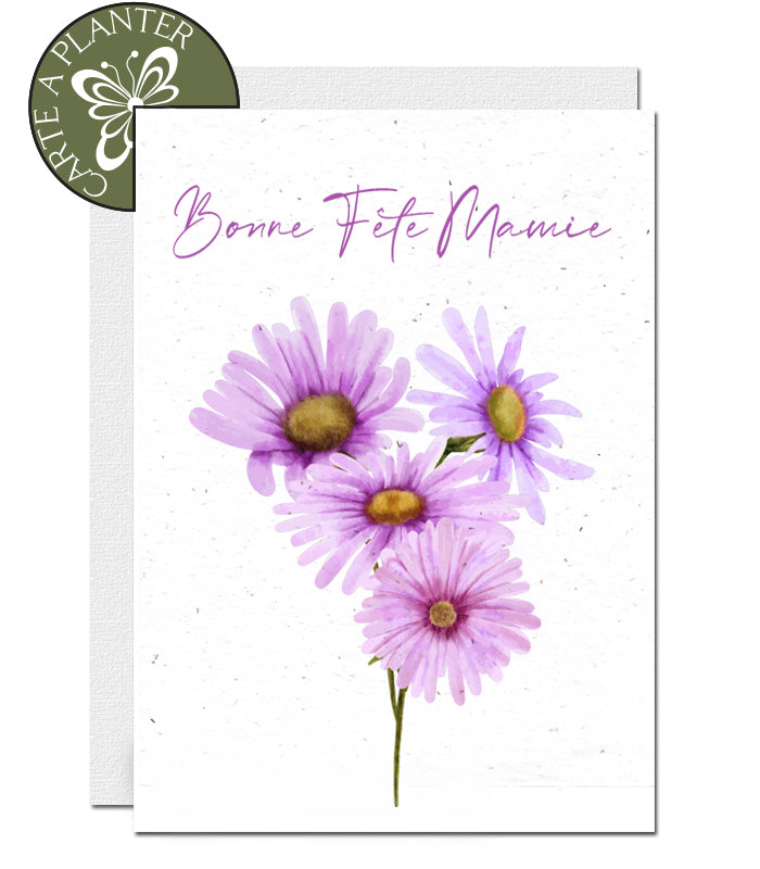 Carte à Planter Fête des Grands-Mères Graines d'Aster
