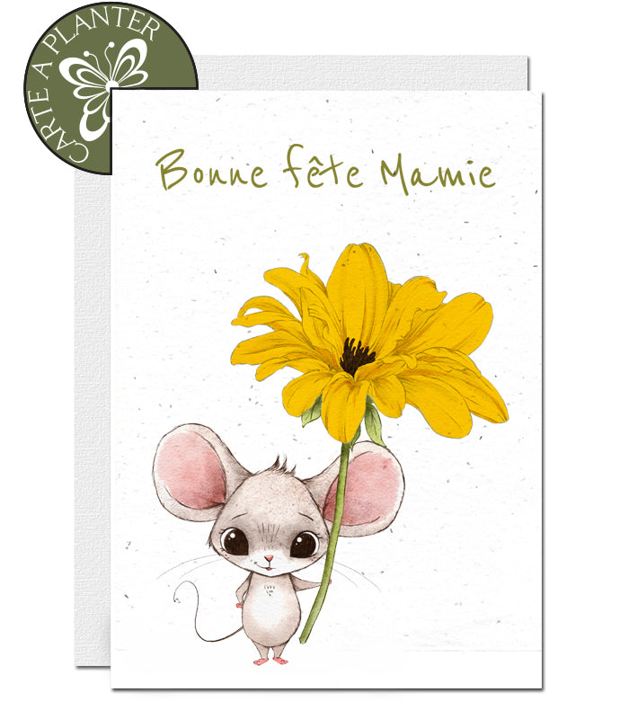 Carte à Planter Fête des Grands-Mères graines de rudbeckie