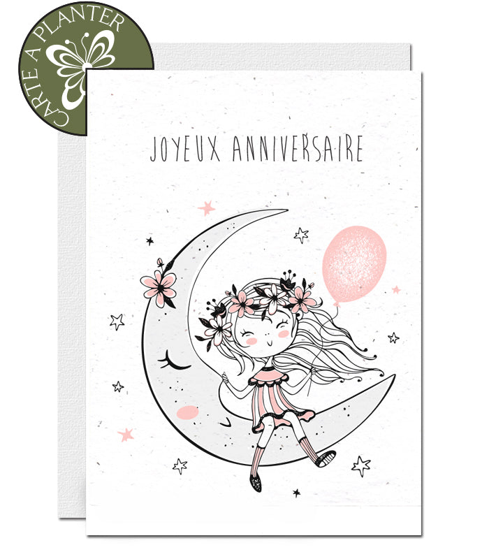 carte a planter joyeux anniversaire
