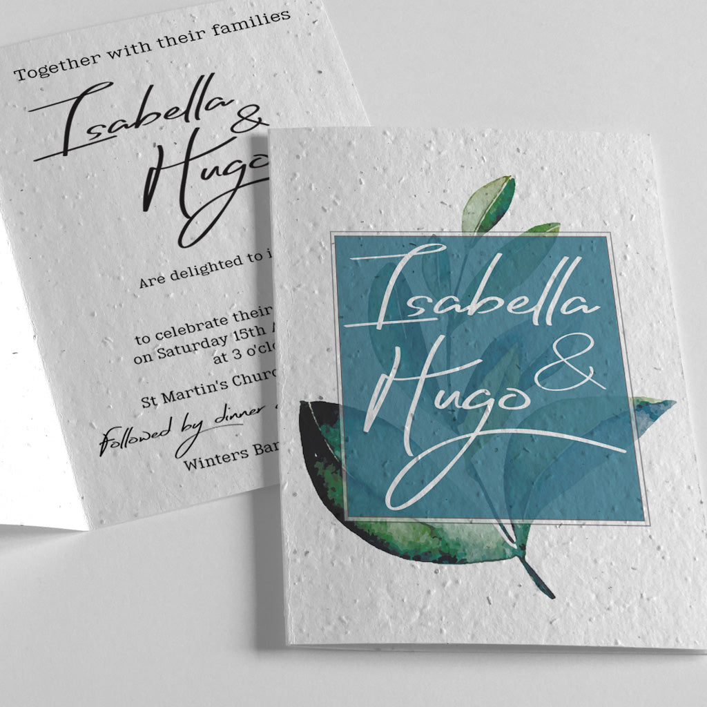 eco-friendly wedding invitation