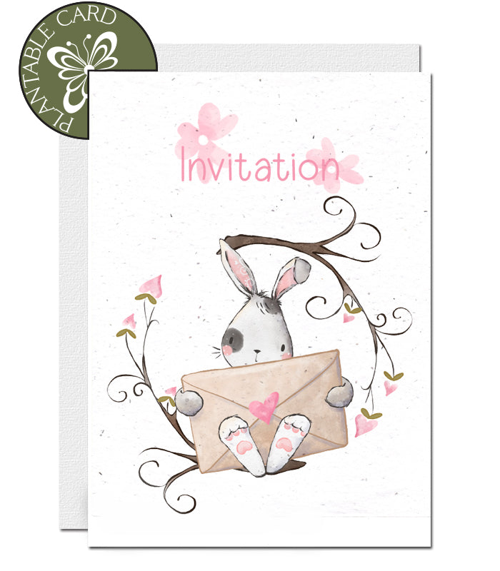 seed paper birthday invitation