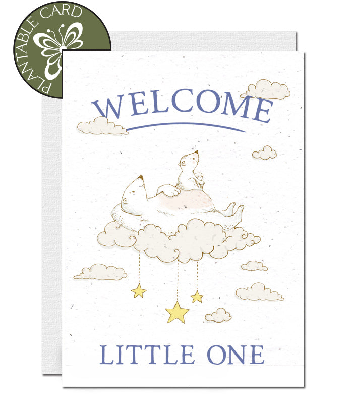 plantable card welcome baby