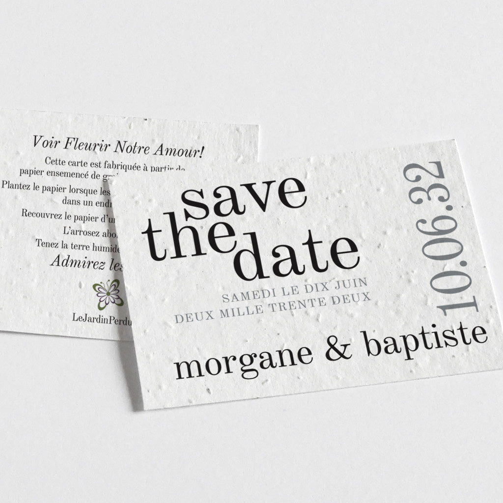 save the date à planter