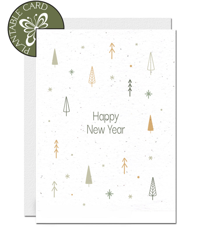 seed paper card new year