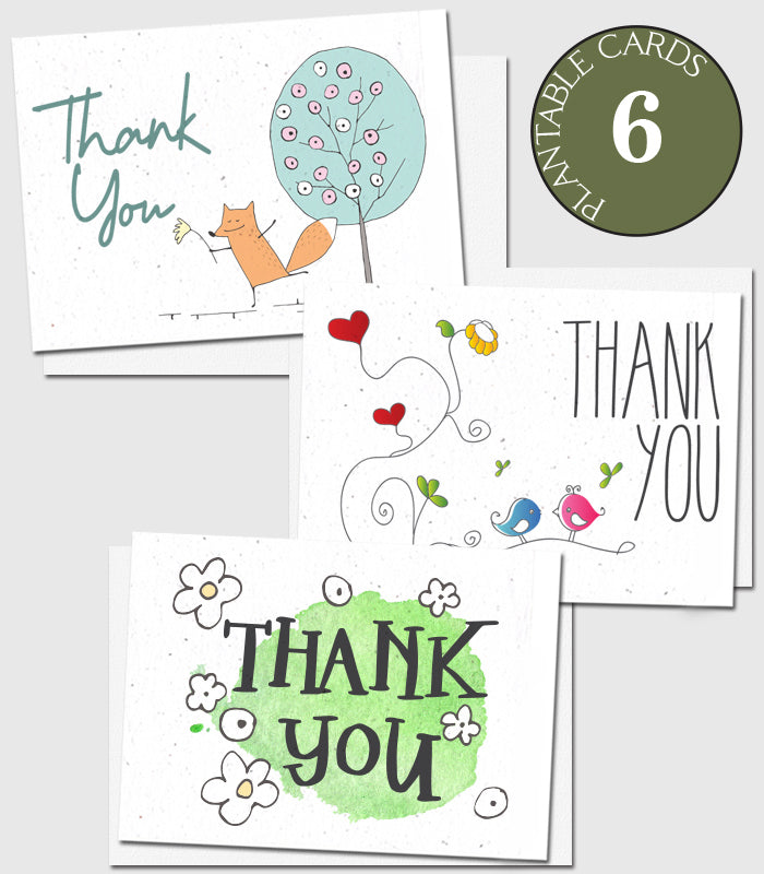 seed paper thank you cards